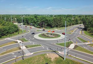 DLZ completed this roundabout design for the City of Carmel