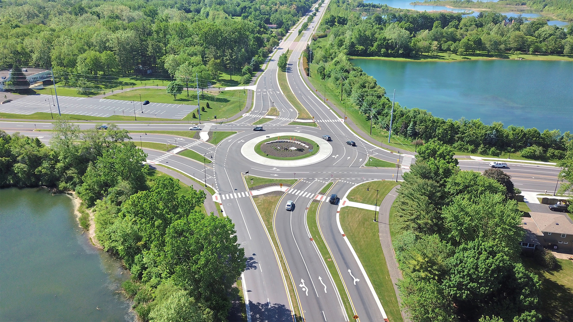 Carmel Roundabout Design at 116th and Hazel Dell Project Image