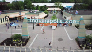 Indianapolis zoo banner